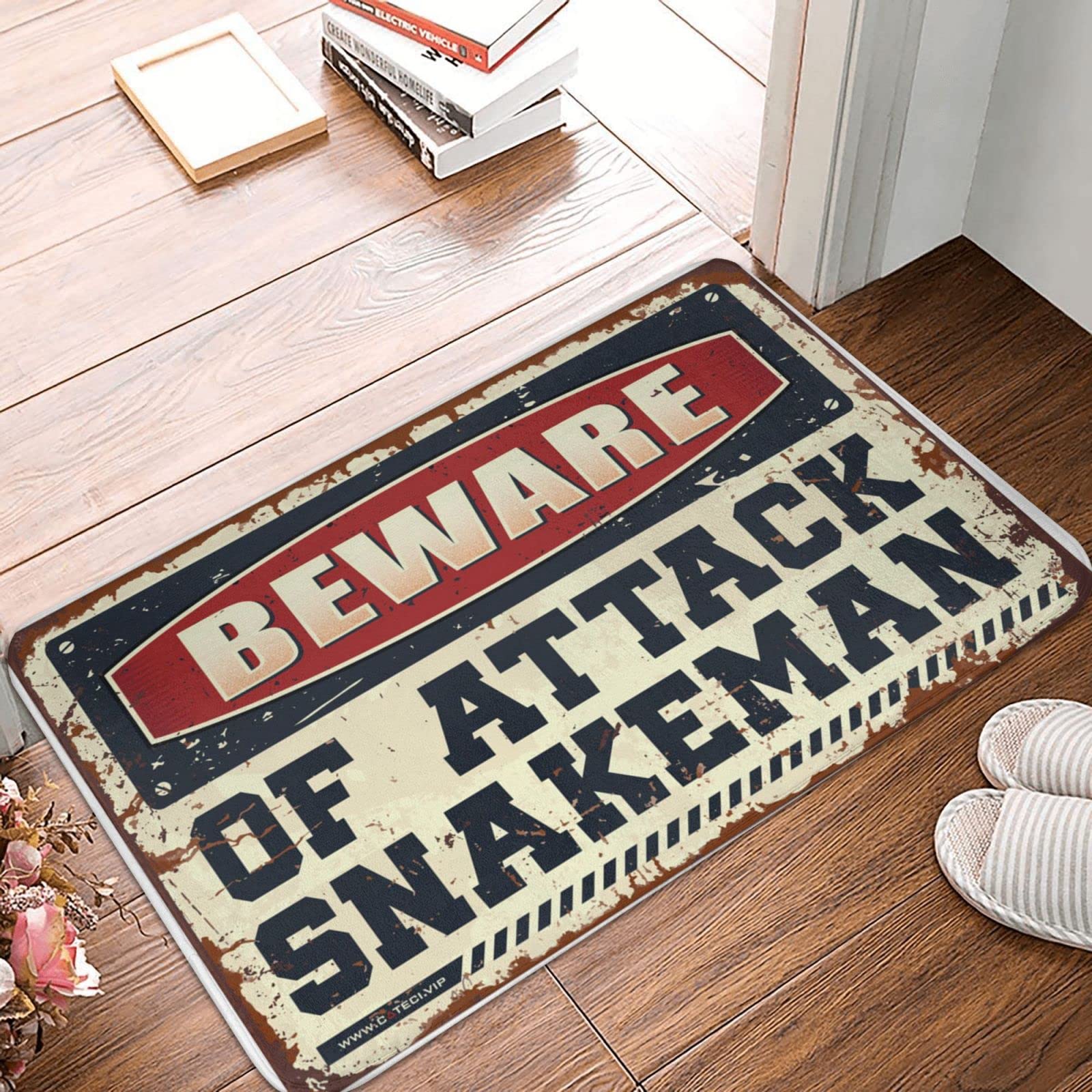 Paillasson antidérapant Attack Snakeman grand tapis de porte 65x90