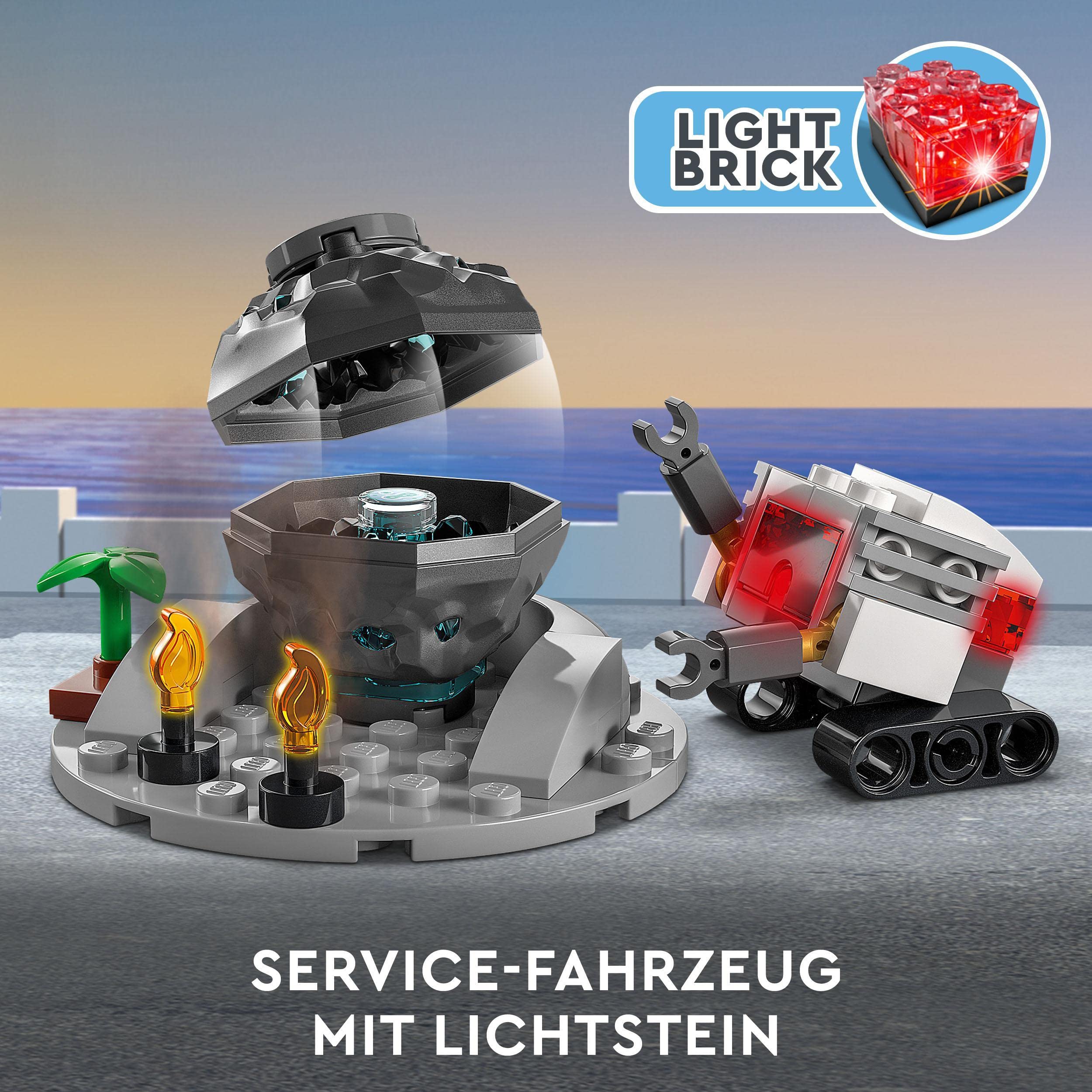 LEGO 60351 City Raumfahrtzentrum Weltraum-Spielzeug NASA Serie mit 7 Astronauten-Minifiguren und Einer Rakete, ab 7 Jahre