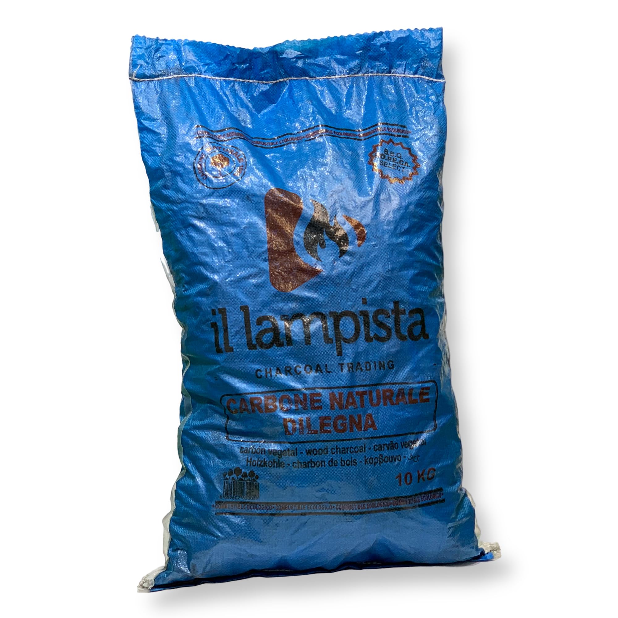 Sicignano Carbone di Legna Ecologico 10 kg ? Combustibile Naturale al 100% a Lunga Durata per Barbecue, Alta Efficienza e Basso Impatto Ambientale
