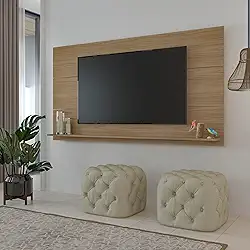 Painel com suporte para TV até 60" SLIM cor Carvalho - Artely