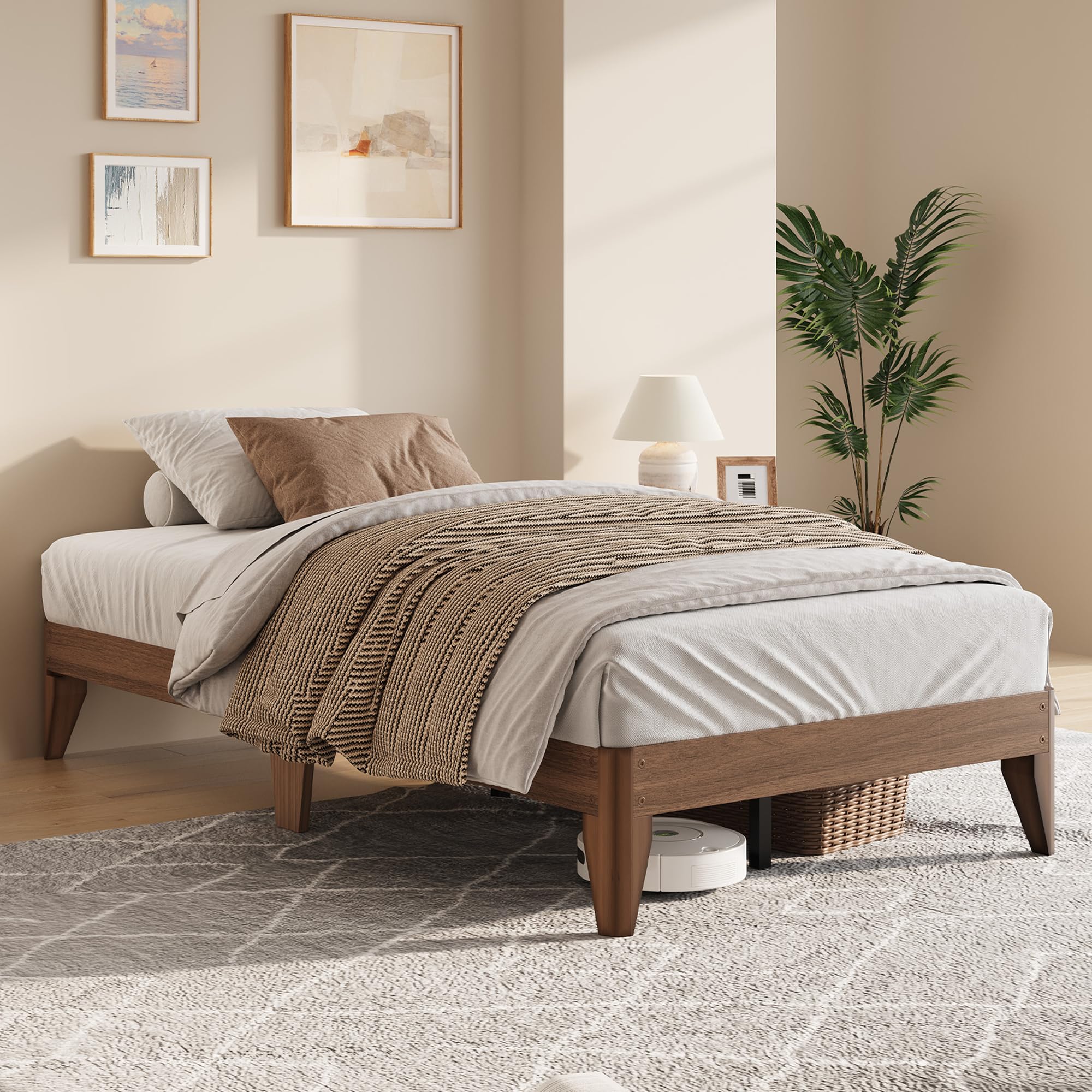 Photo 1 of ***partial set*** Garvee Queen Wood Platform Bed Frame
