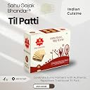 SAHU GAJAK BHANDAR Til Patti 350g | Tilkatri | Tilkut | Jaggery Sweets | Gud Gazak | Kurkuri Tilki Gajjak | No Added Preservatives or Colors | Made with Cow Ghee gallery image