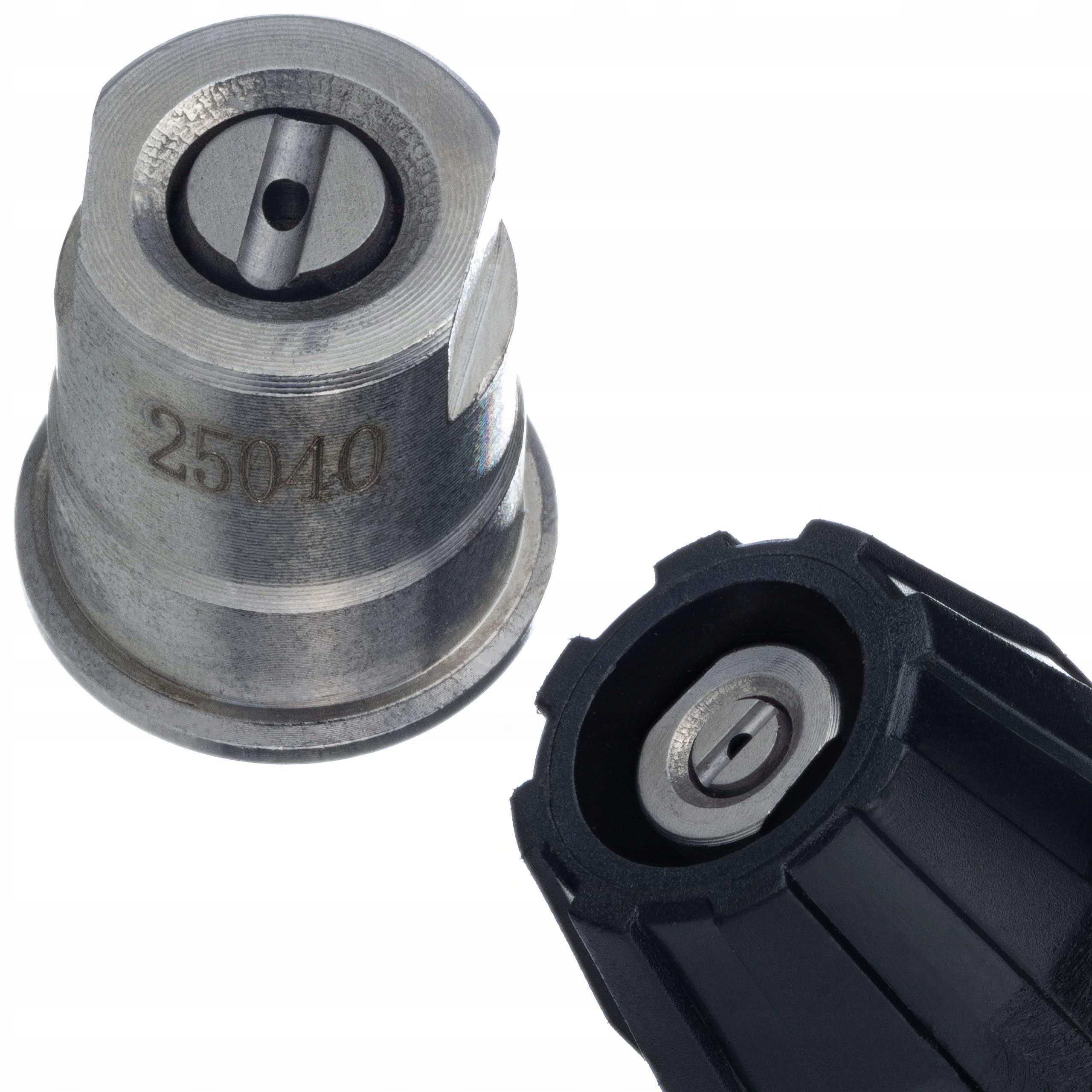 Lanza de alta presión con pistola y boquilla plana de acero inoxidable M22 x 1,5 – Profesional, mango recubierto de plástico, compatible con Kärcher HD/HDS, tecnología hidrodyanmic