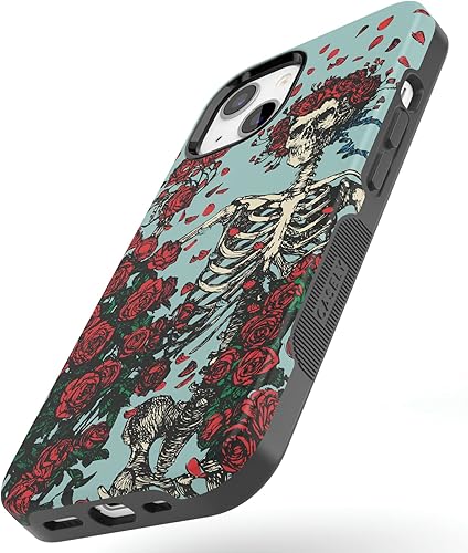 Vista 608 de Casely Funda para iPhone 13 Compatible con MagSafe Color Splash de medianoche Funda retro abstracta Color de medianoche Splash Abstracto