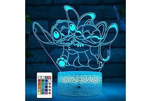 Stitch Night Light with Remote and Smart Touch