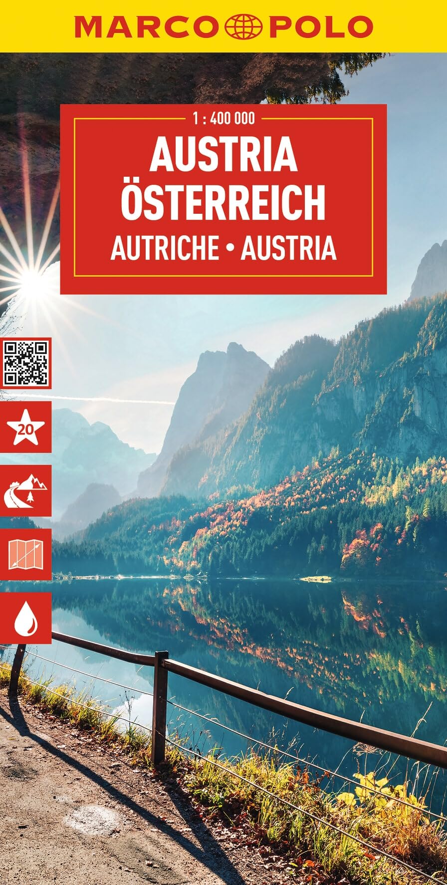 Austria Marco Polo Map: 1 : 400.000 (Marco Polo Maps): Wegenkaart Schaal 1 : 400.000