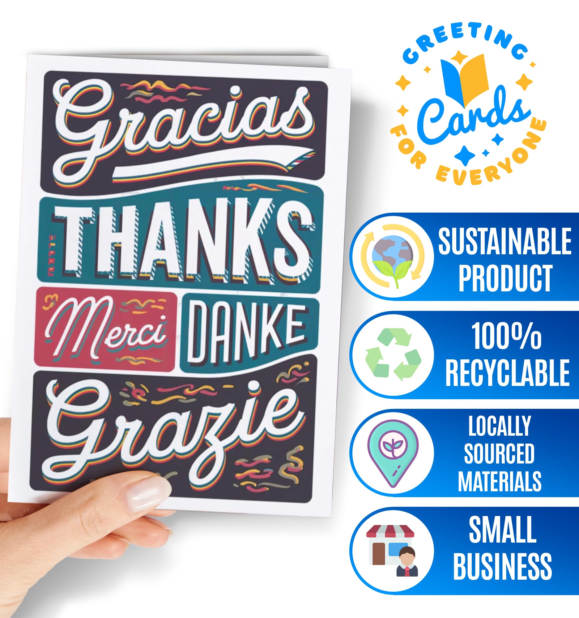 Carte Remerciement Individuelle - Carte Merci Coach, Maîtresse, Nounou - Intérieur vierge - Greeting Cards