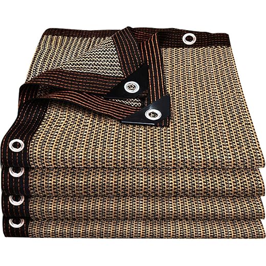 Shade Cloth for Garden,80% Mesh Tarp with Grommets Shade Cloth for Greenhouse,Patio,Vegetables,Plants Cover and Chicken Coops,Coffee Shade Net for Outdoor Garden