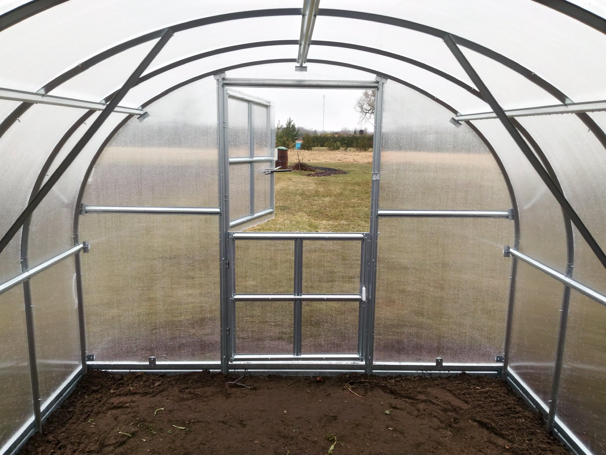 Gewächshaus KLASIKA 12 (3x4m) mit fundamenten und 6mm Polycarbonat