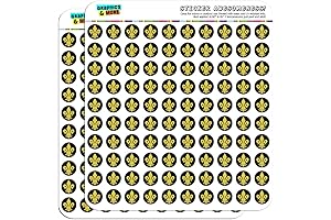 Fleur de Lis Gold on Black Planner Stars Stickers