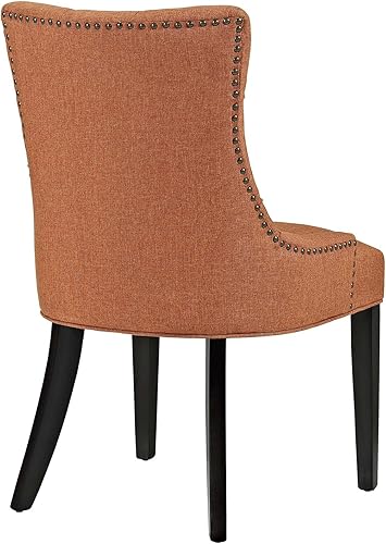 Miniatura 19 de Modway Regent - Silla de comedor de tela tapizada con botones en color blanco Blanco,Marrón,Granite,Laguna,Gris,claro,Naranja,Verde
