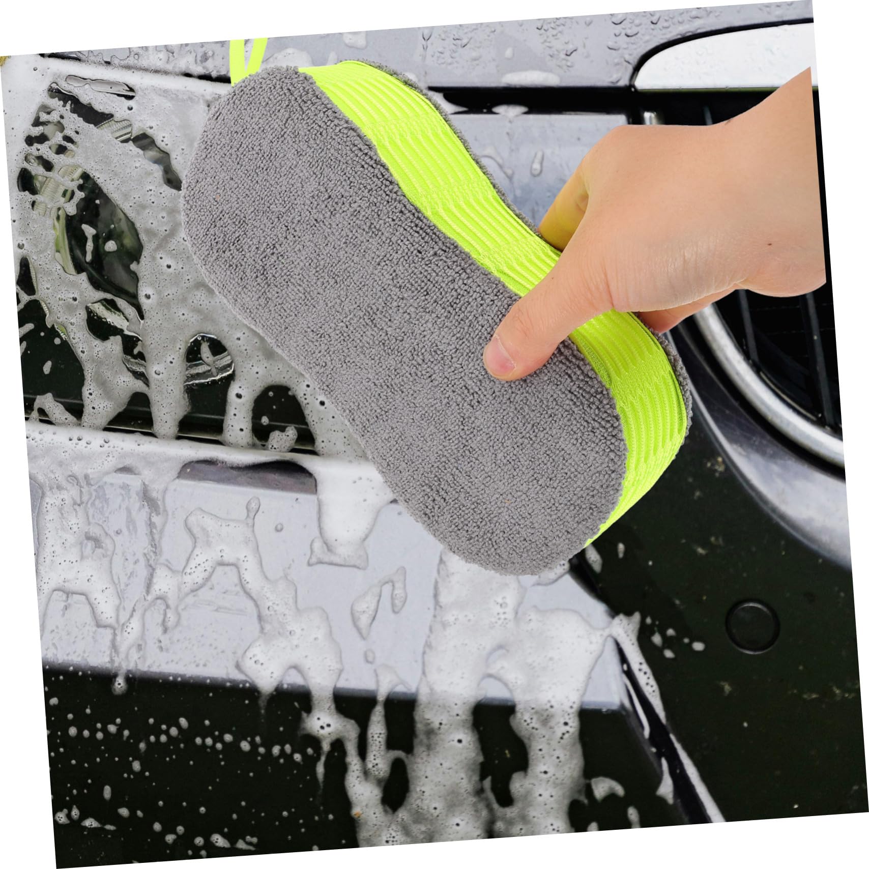 5 Piezas Esponja De Lavado De Autos Estropajo para Detalles del Coche Esponja De Limpieza Automática Herramienta De Limpieza del Hogar Limpiador De Esponja De Coche Chenille