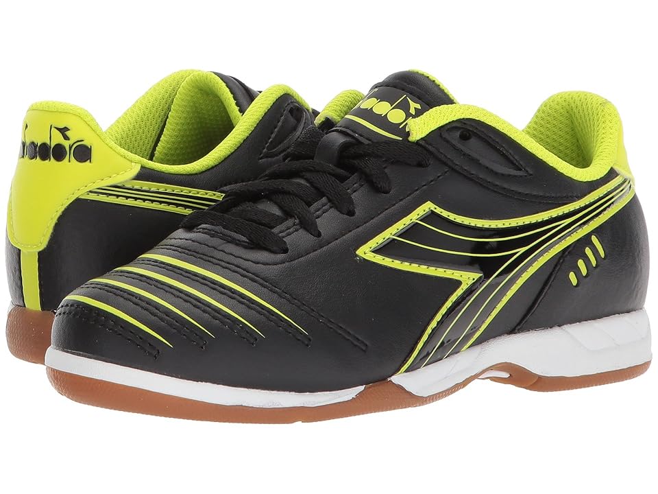 

Diadora Kids Cattura ID JR Soccer (Little Kid/Big Kid) (Black/Yellow Flou) Kids Shoes