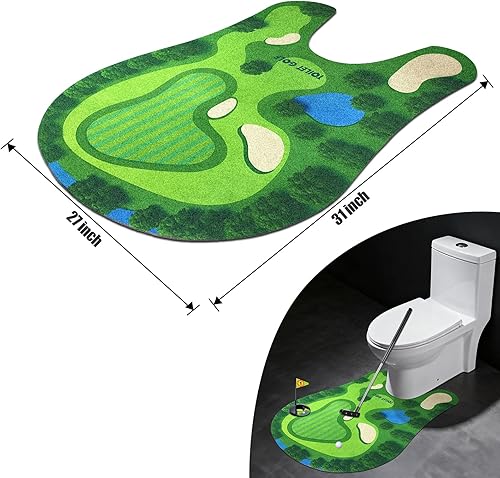 Miniatura 5 de Juego de golf de inodoro, mini golf que se puede jugar en el baño, maravilloso tiempo para el baño, regalos de broma, divertido regalo de elefante