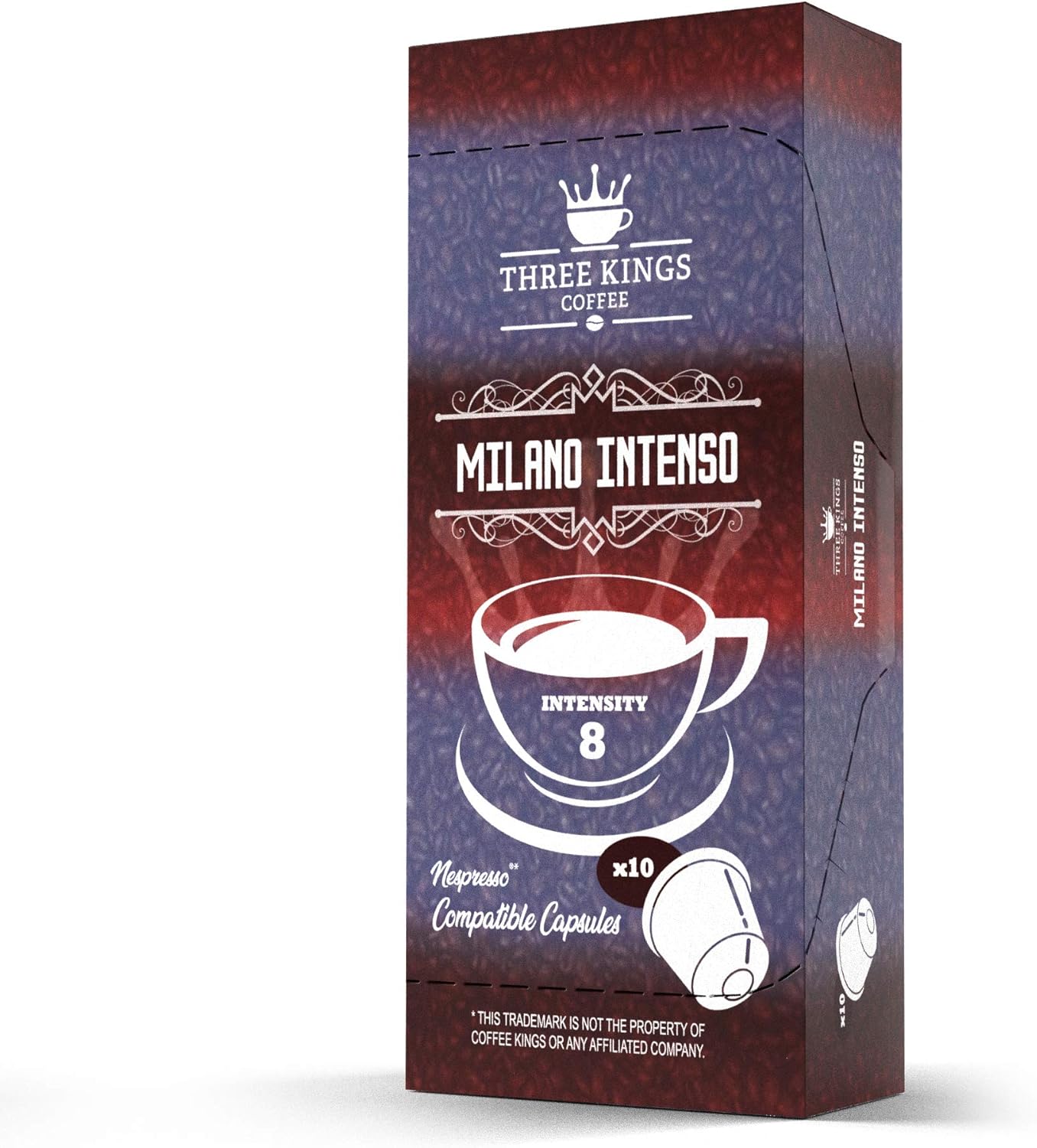 100 Nespresso Compatible Capsules Three Kings Coffee Dark Coffee Pods for Nespresso Machines