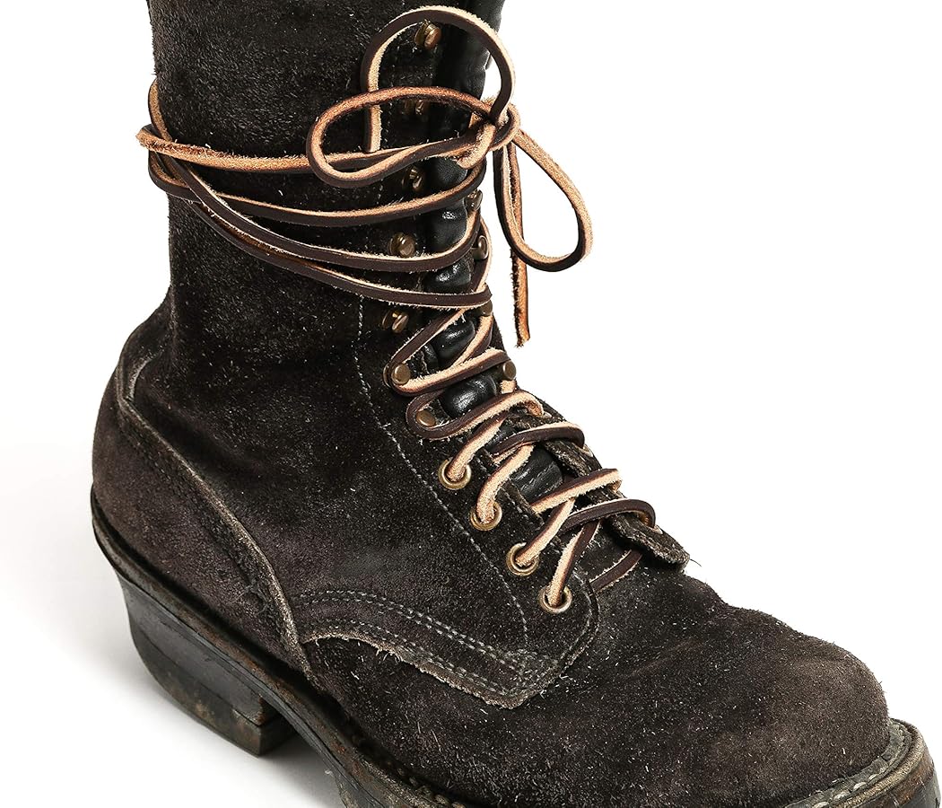 Amazon | [ホワイツブーツ] 純正レザーブーツレース靴紐80インチ(約