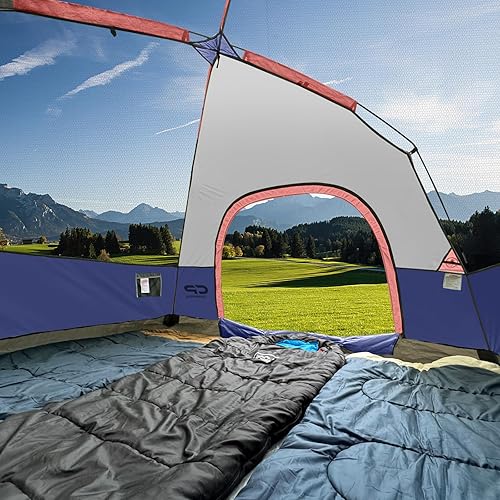 Miniatura 3 de CAMPROS CP Tents for Camping 246 Person Tent Waterproof Windproof Double Layer Camping Tent, Easy Setup Dome Tent with Large Mesh Windows & Wider