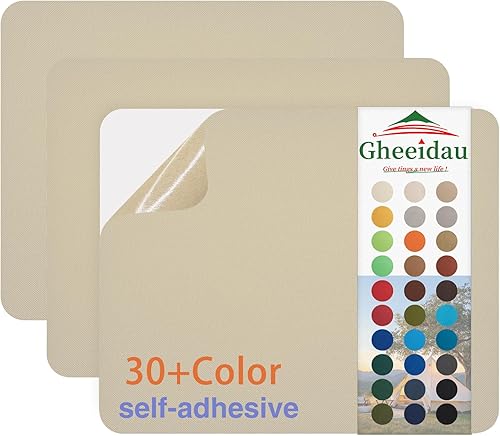 Miniatura 21 de Parche de Reparación de Lona 9×11 Pulgadas 3 Piezas Impermeable Autoadhesivo Parche de Reparación de Tela para Tiendas de Campaña, Cubierta de Gris