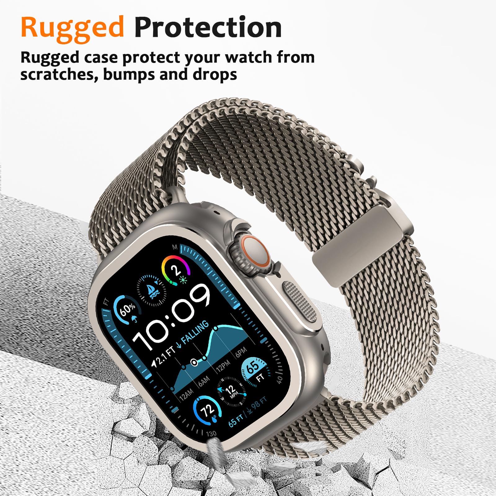 Amazon.com: ZZDZZ 2 in 1 Rugged Case Compatible with Apple Watch