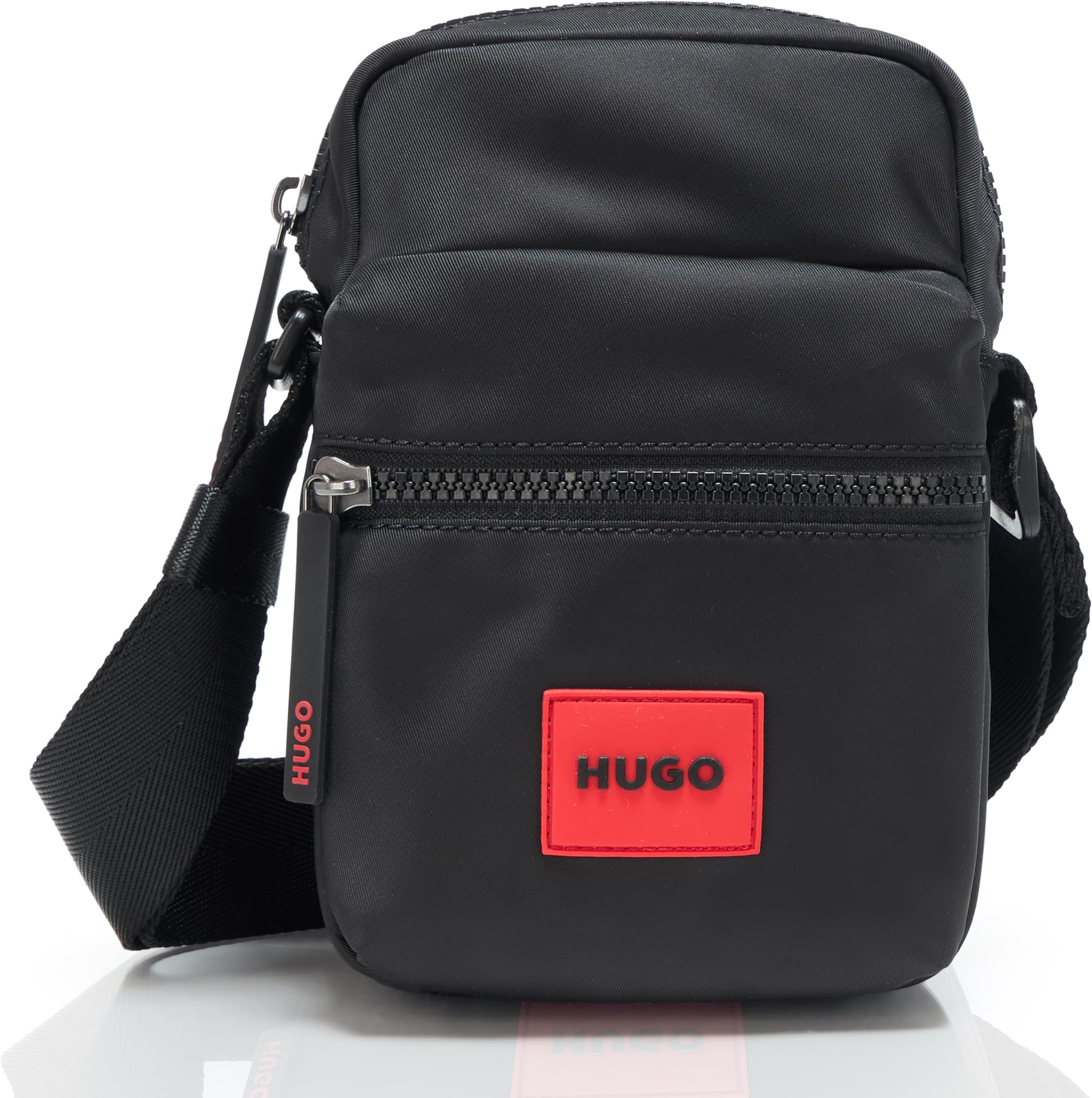 HUGOMen's Rubber Logo Patch Small Crossbody Bag
