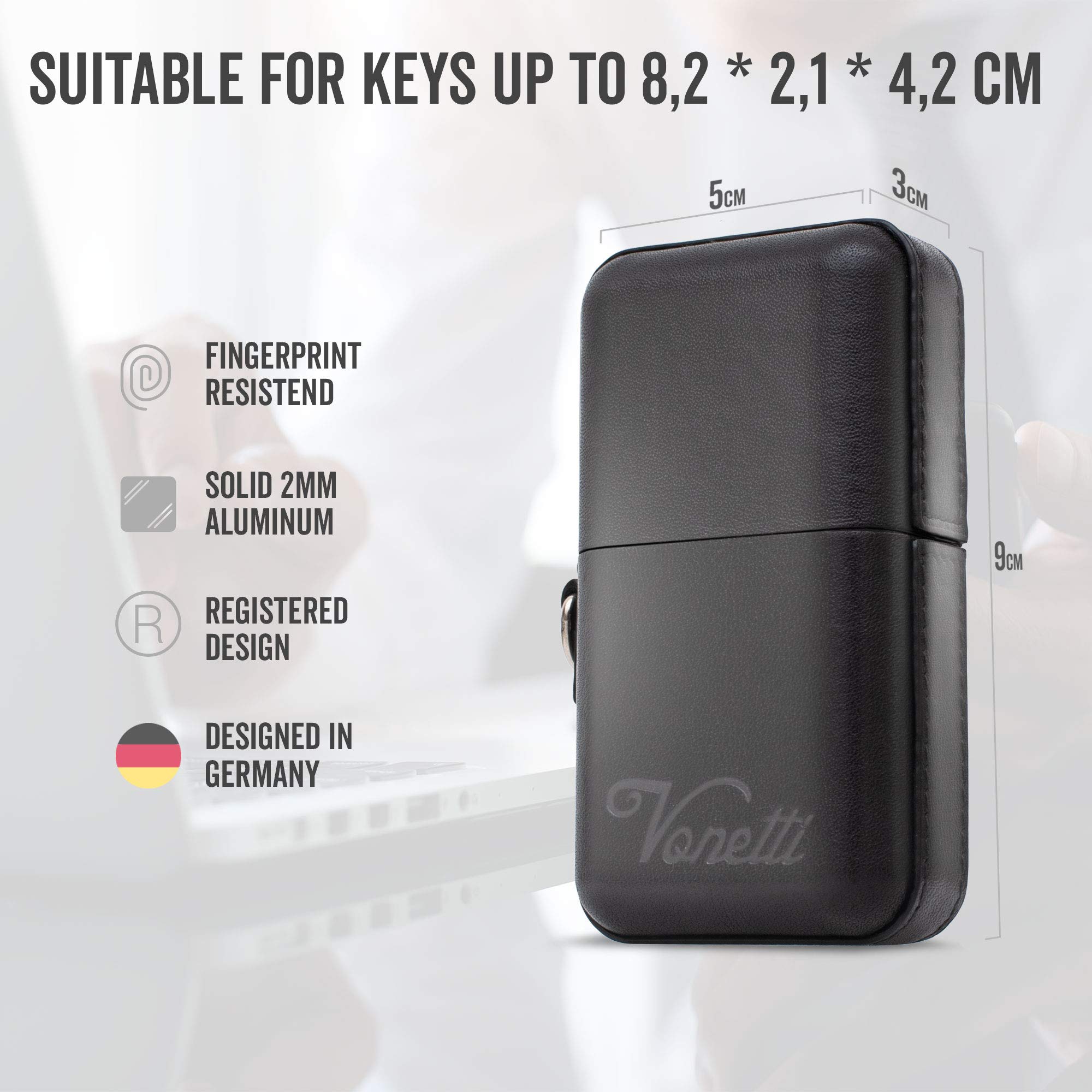 VONETTI Alpha Shield ELEGANTE Premium RFID Signal Blocker Box