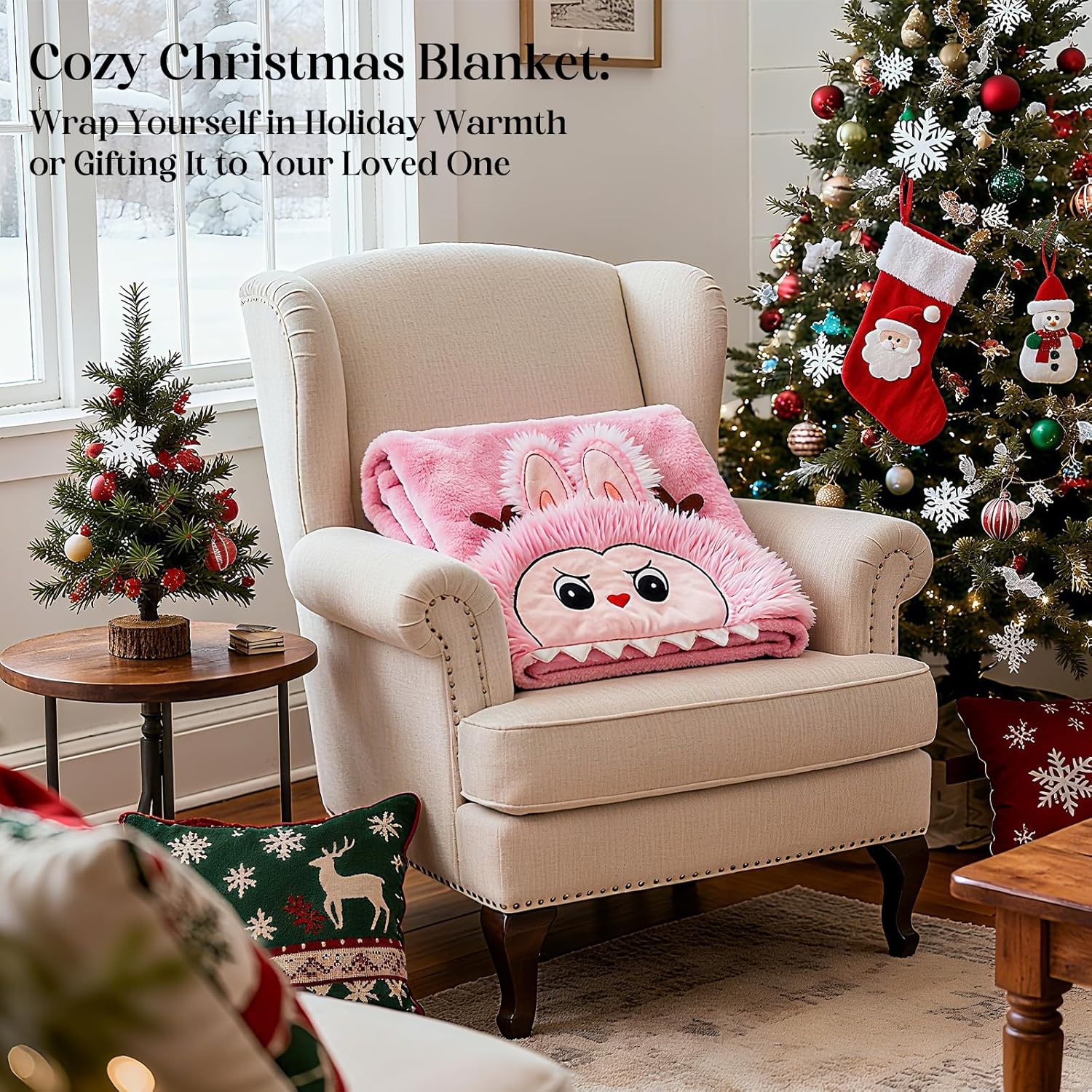 Wearable Blanket Hoodie-Warm Soft Flannel Hooded Blanket for Women Men Adult Teen-Cozy Valentines Day Blanket Gifts - Image 7