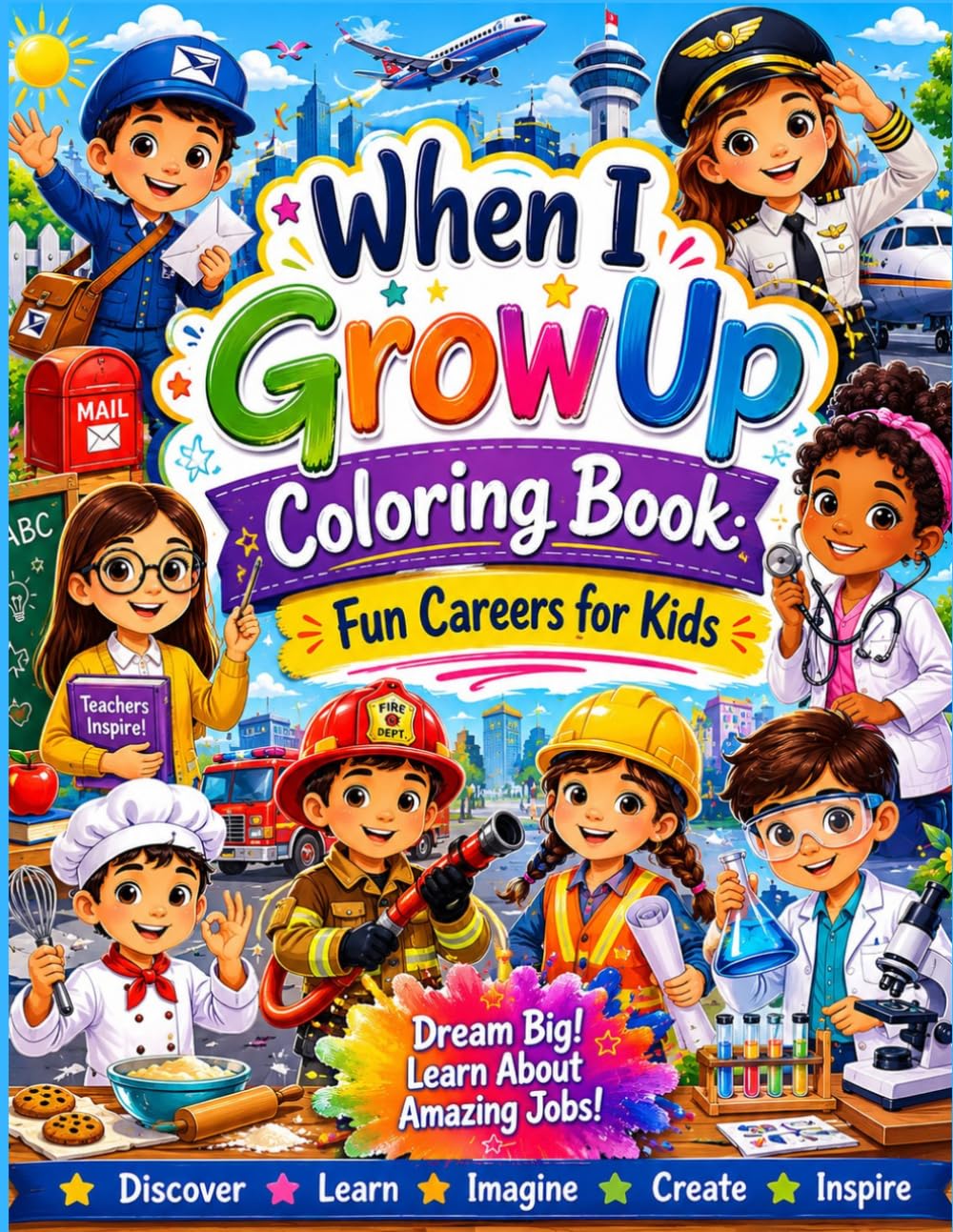 When I Grow Up Coloring Book: Fun Careers for Kids