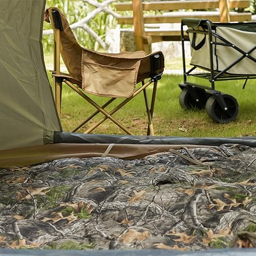 Vista 56 de LOOGU Manta de camuflaje con aislamiento impermeable para acampar al aire libre, senderismo, caza, supervivencia, mochilero, picnic Alpha Green