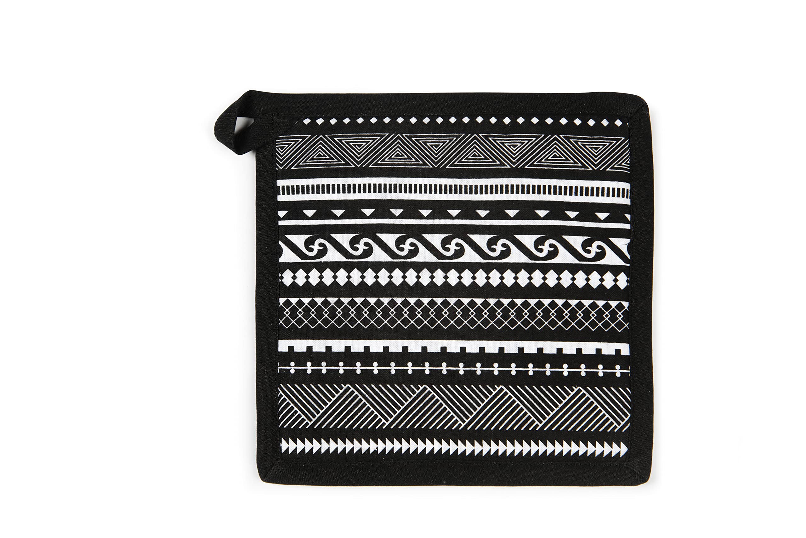 Excelsa Ethnic Kitchen Pot Holder, Cm. 20 x 20, Lining 100% Cotton, Polyester Padding