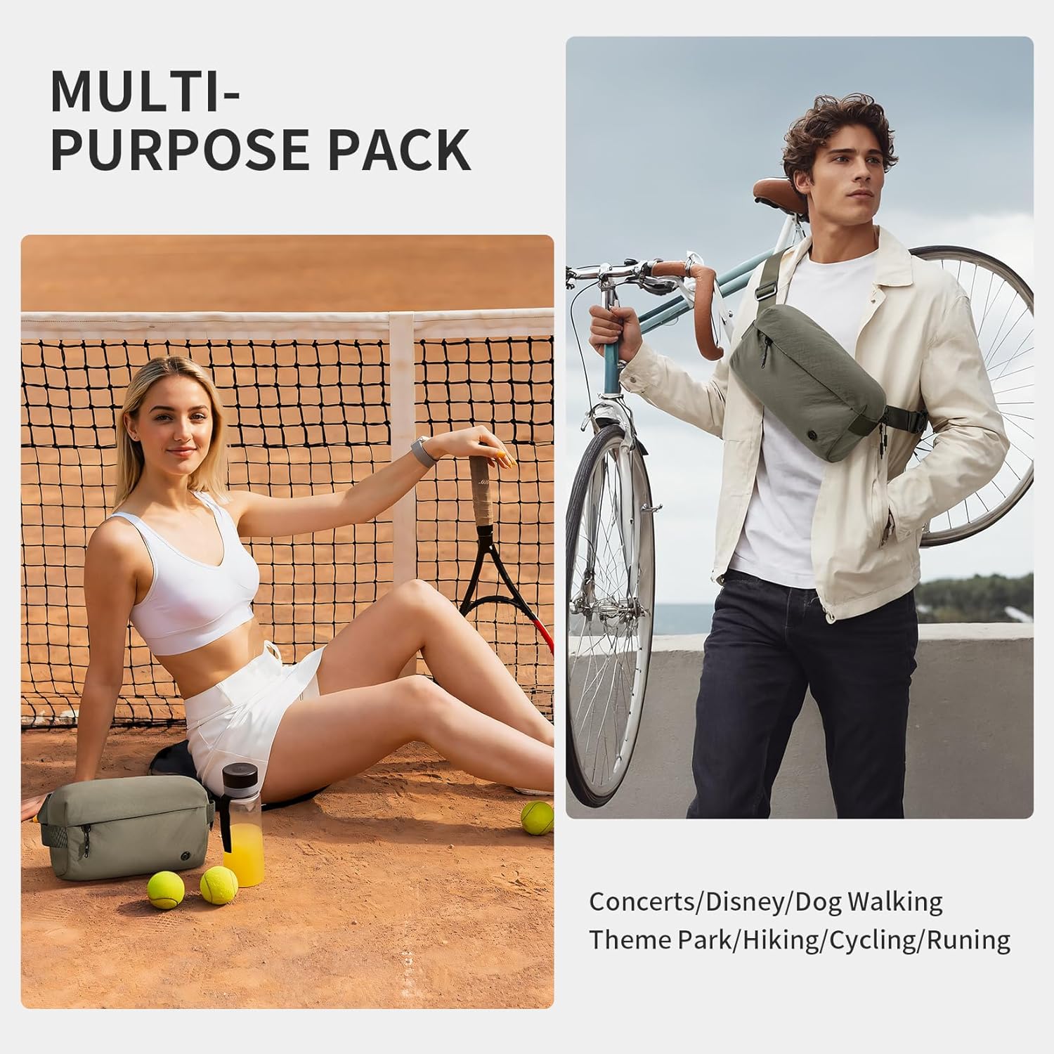 GOLF SUPAGS Laptop Backpack for Women Bundle With Unisex Crossbody Sling Bag