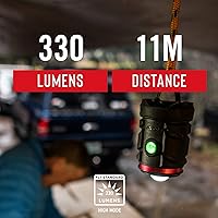 Vista 3 de COAST EAL13 Luz de emergencia LED de doble color, 330 lúmenes, AAA o recargable, a prueba de tormentas, compacta y duradera para acampar