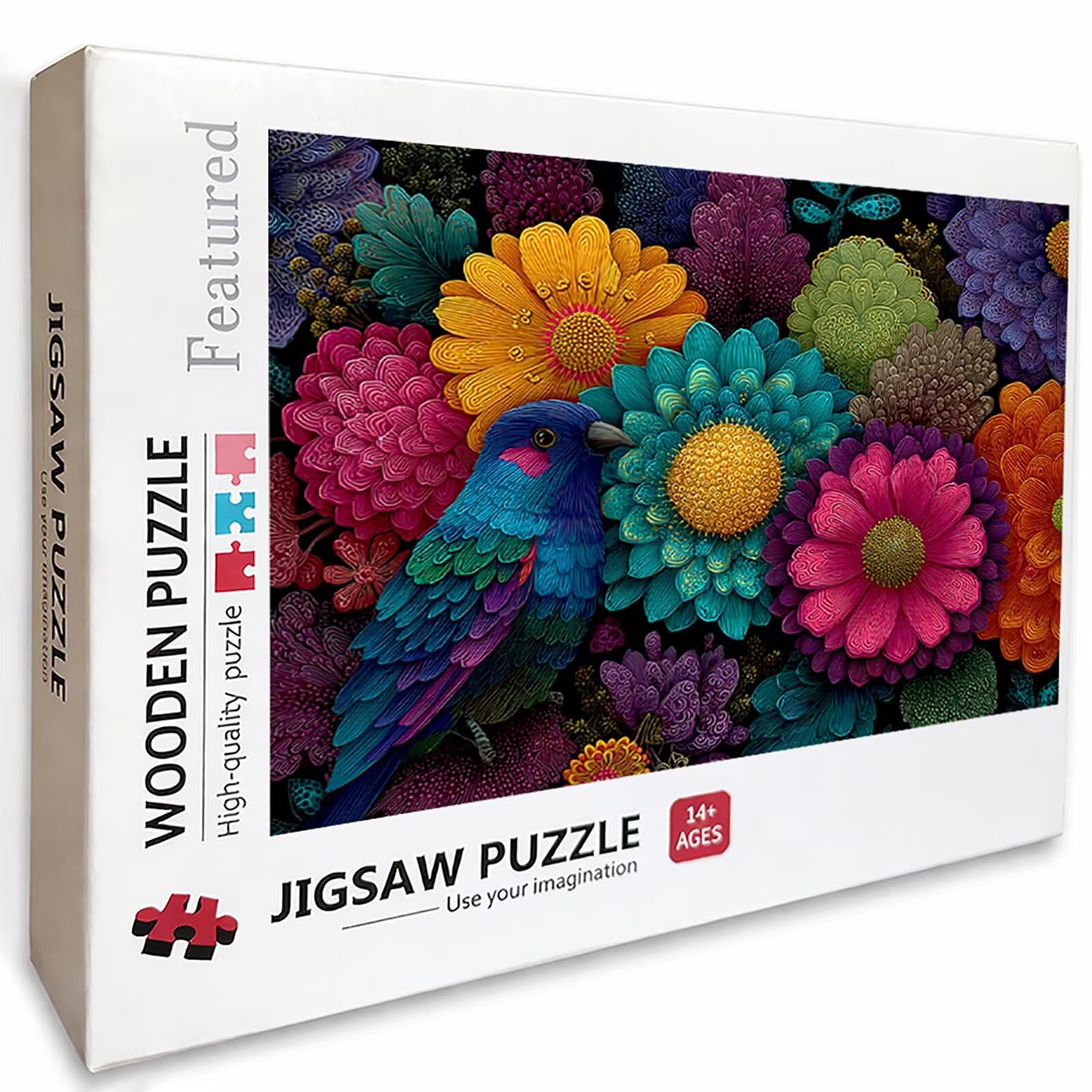 Puzzle 3000 elementów dla dorosłych kwiat, drewniane puzzle 122 x 81 cm, dla mężczyzn kobiet starszych seniorów, części ściśle do siebie pasują, dekompresja, dekoracja ścienna, prezenty dla