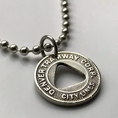 Miniatura 3 de 1950's Denver Colorado Tramway Corp City Lines tránsito moneda colgante tranvía Westwood Capitol Hill Speer TheRide RTD Autobús y ferrocarril Delmar