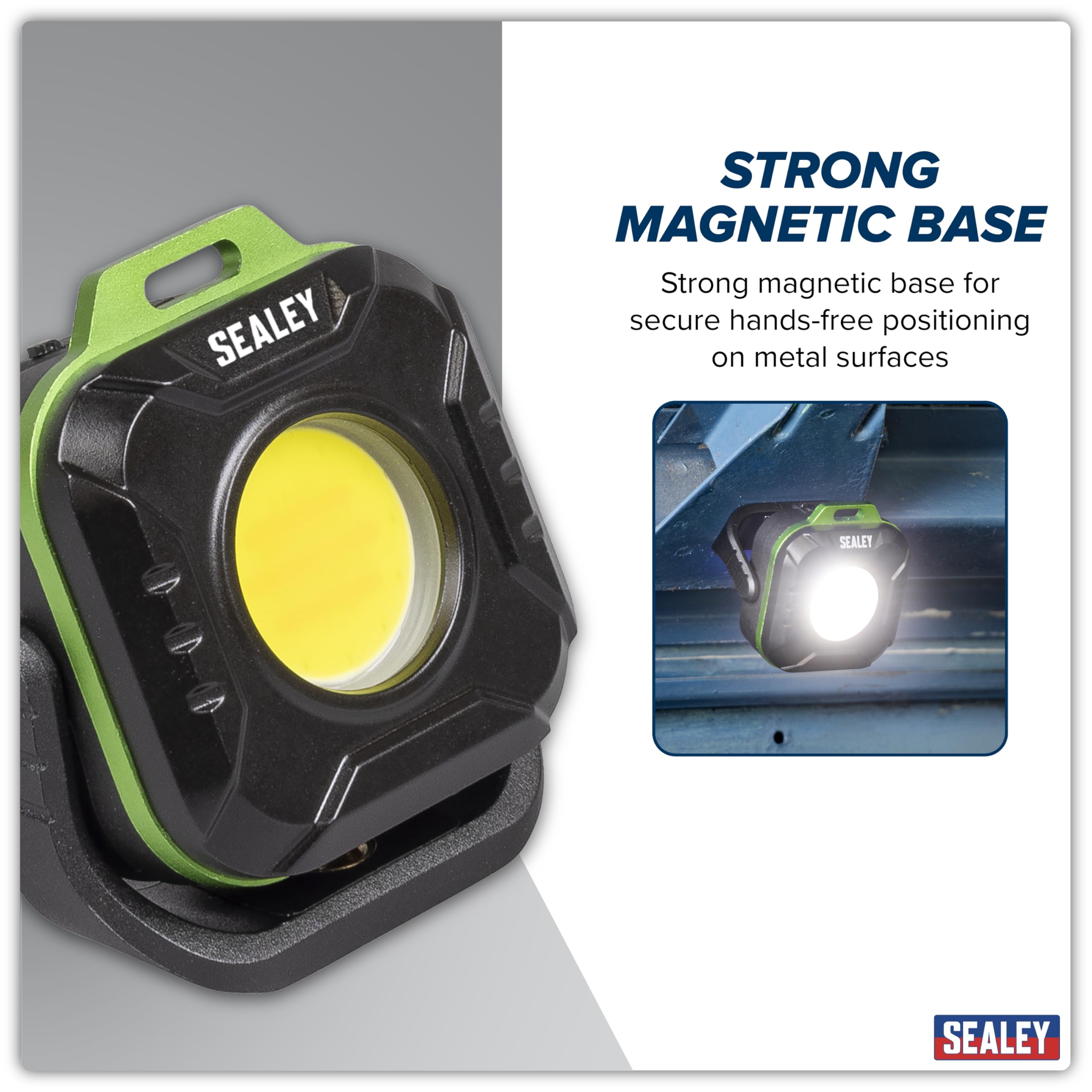 Sealey 5W COB LED Pocket Floodlight, 500lm - LED500P, Black - Image 4