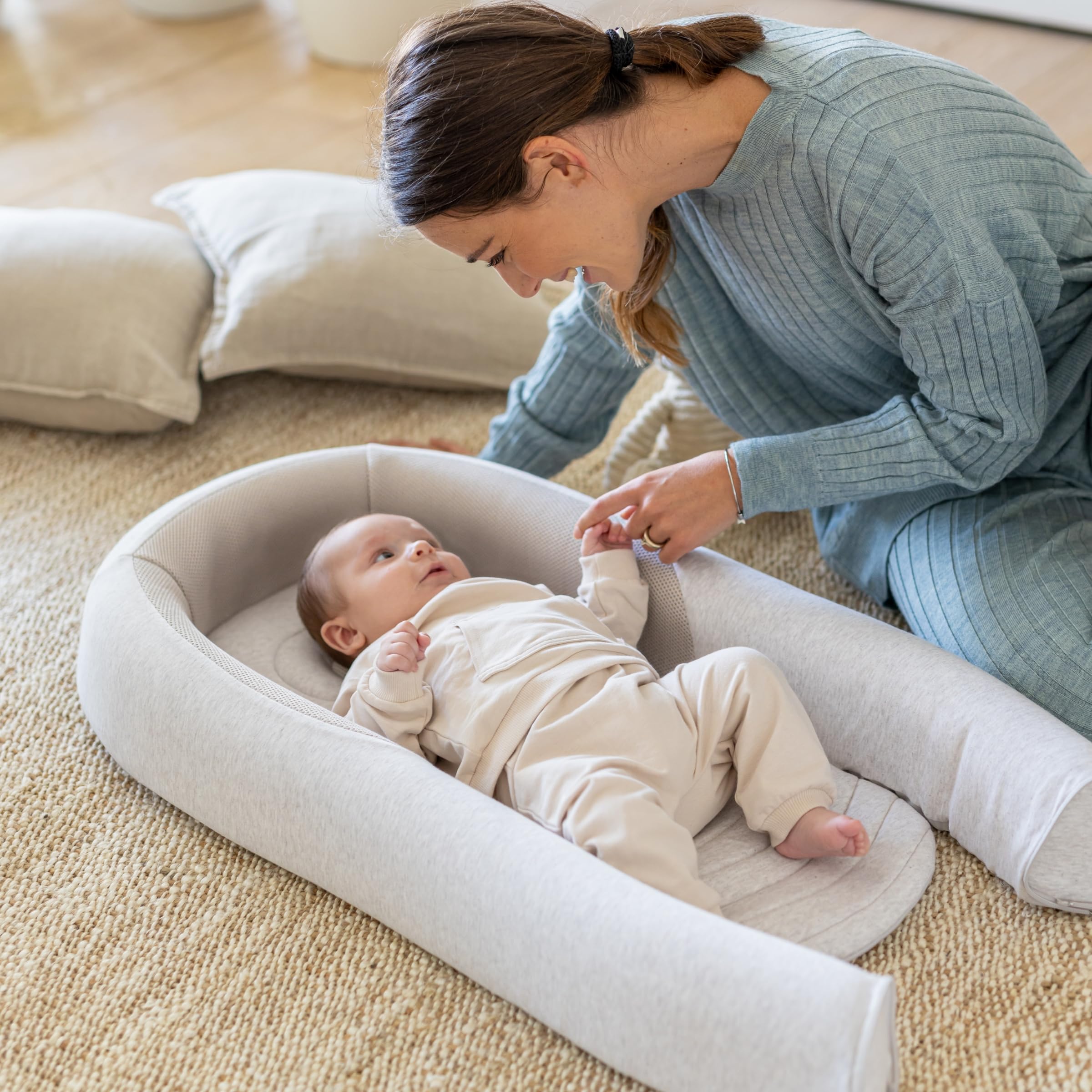 Inglesina Welcome Pod Baby Nest Ergonomico 0-8 Mesi, Riduttore Lettino Traspirante in bambù e Cotone, Sfoderabile e Lavabile, Delicate Pink