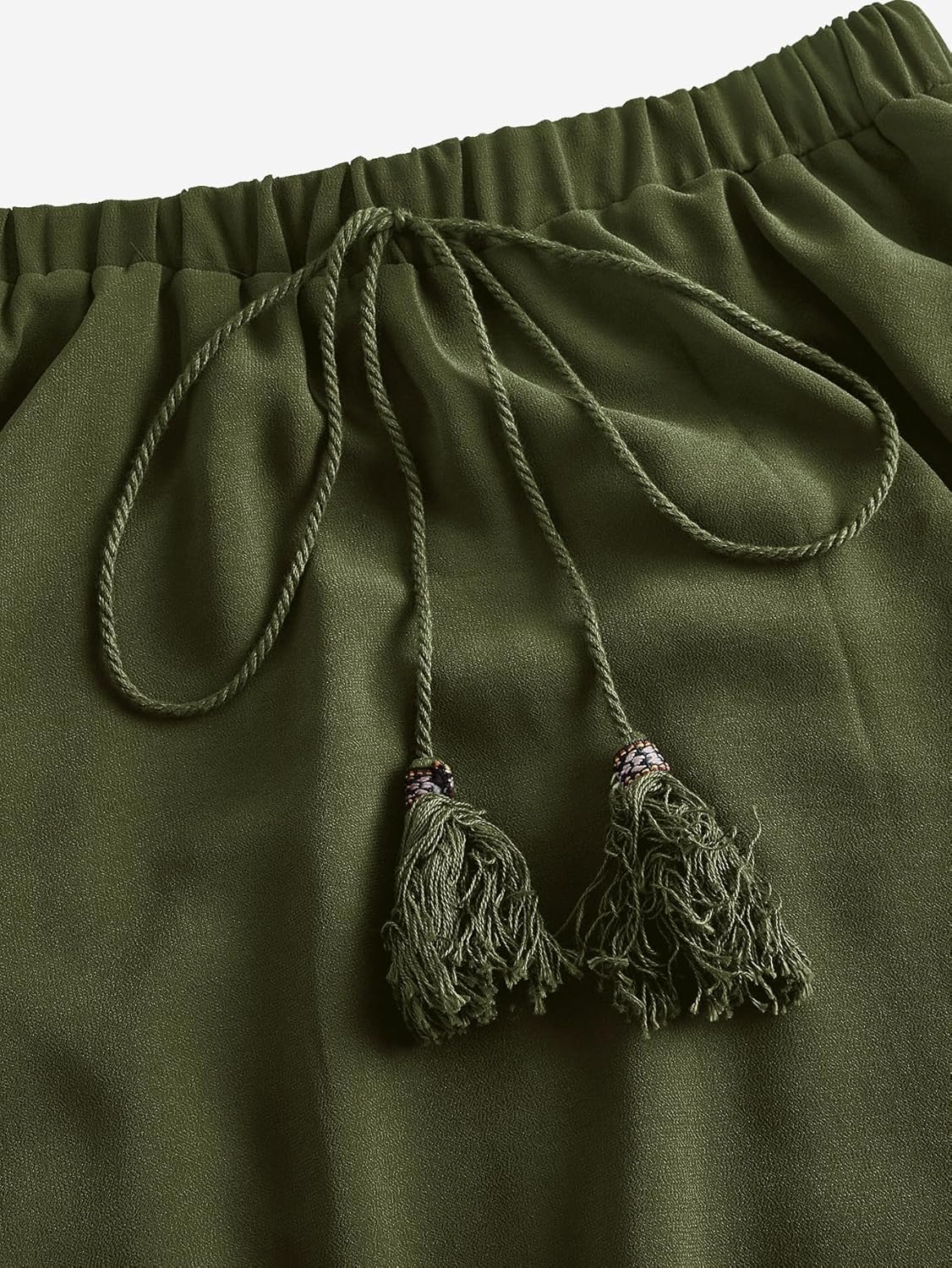 Verdusa Women's Y2k Goth Skirts Western Boho Lace Trim Asymmetrical Country Flowy Long Skirt