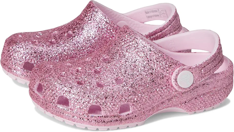 Tamanco clássico Glitter T FsG Crocs Classic Glitter Clogs (Toddler) unisex infantil