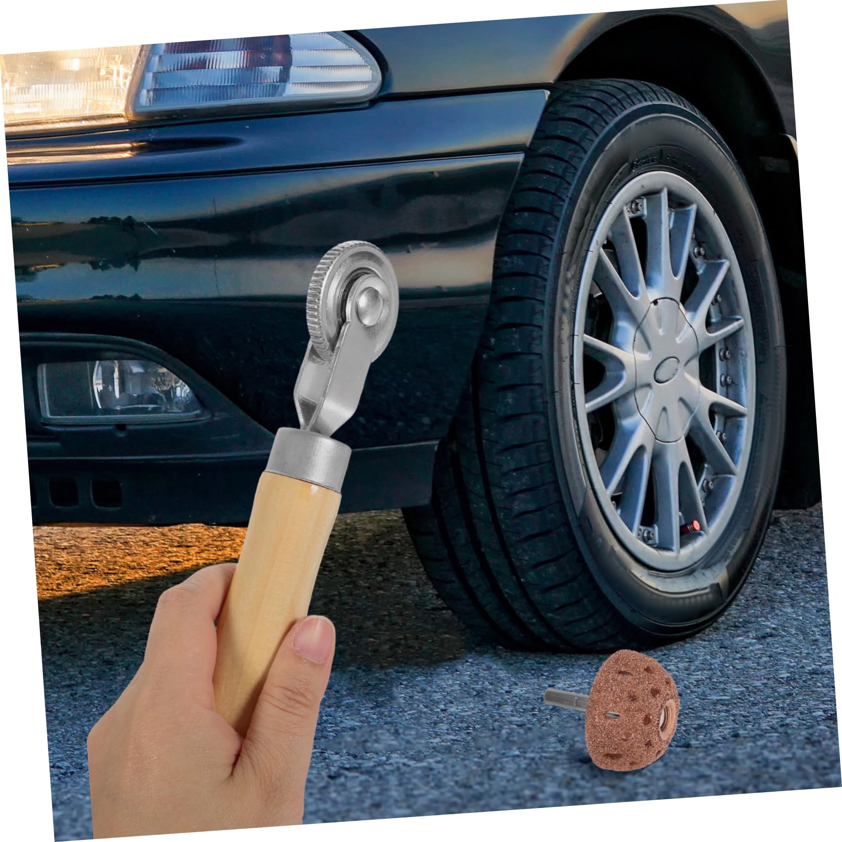 PartyKindom 5sätze Reifenreparatur Werkzeug Mit Handroller Und Schleifkopf Vielseitiges Reifenbufferset Für Motorräder Und Fahrräder Effiziente Und Benutzerfreundliche Lösung Zur