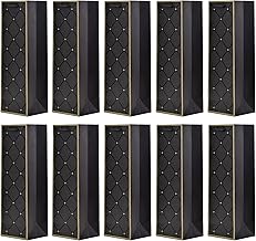 10 Wine Bags Gift Bags for Wine, Prosecco and Champagne 36 x 12 x 10 cm - Black Gold