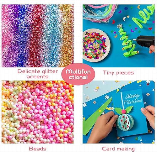 Miniatura 7 de Fulmoon 24 bolígrafos de pegamento con recambios de pegamento para bolígrafo de secado rápido para suministros de manualidades de papel, papelería