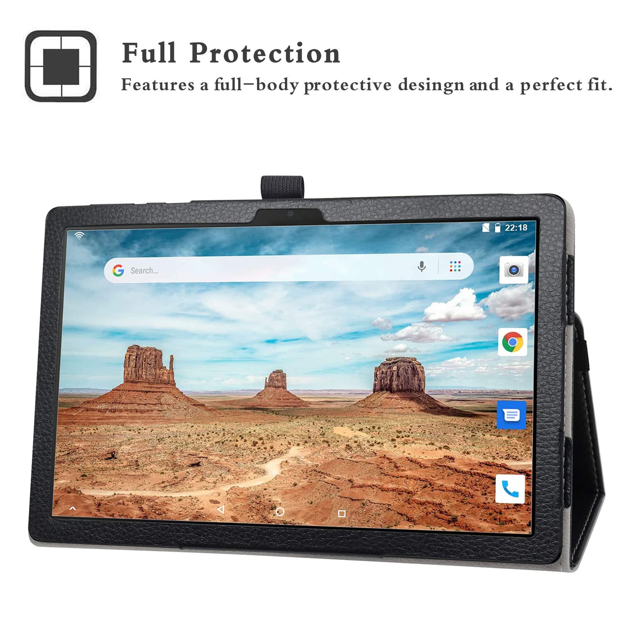 Labanem Slim Fit PU Leather Case Cover For Alcatel 3T 8 9032T 9032X - View #11