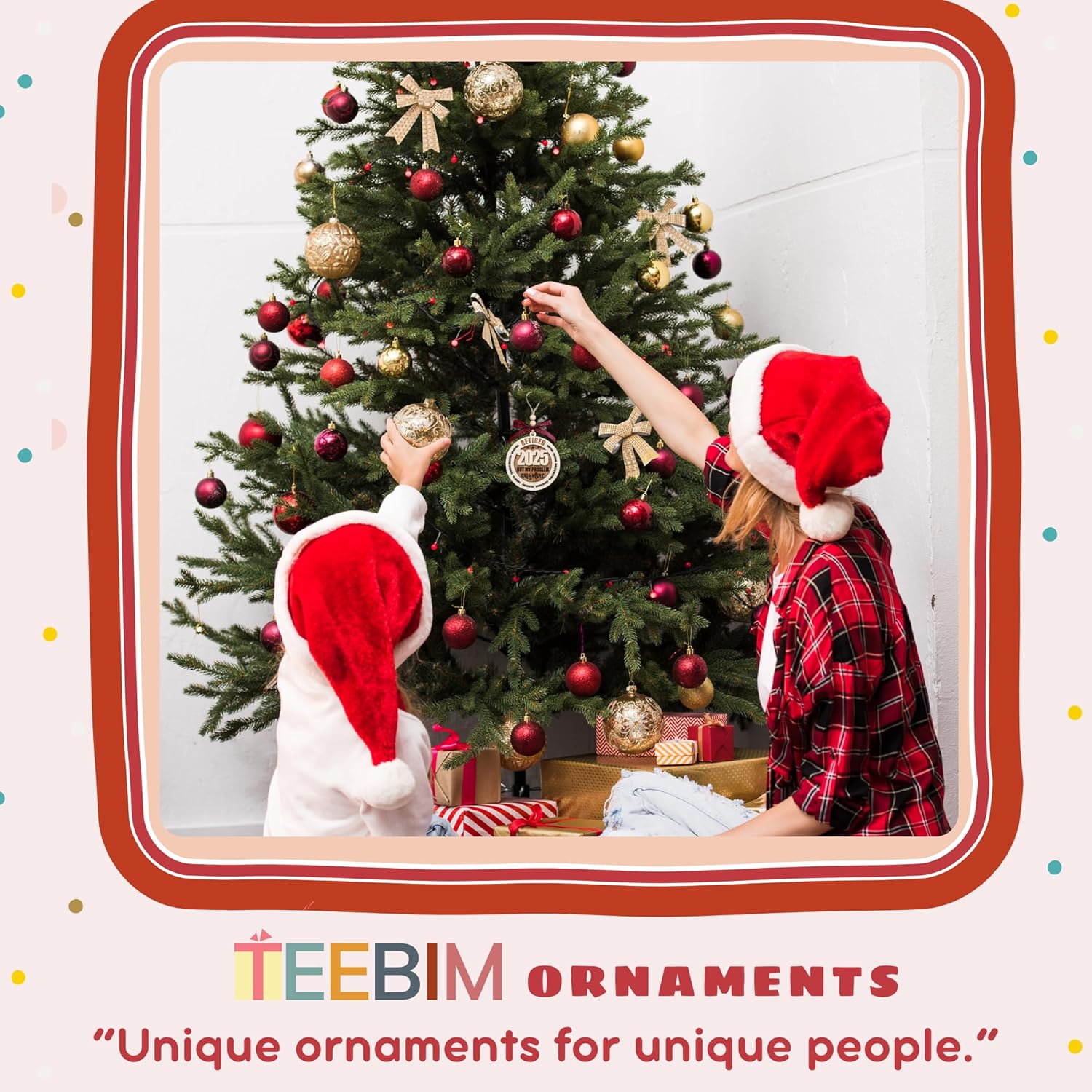 Retirement Gifts for Men - Retirement Ornament 2025 - Happy Funny Cool Retire Party Gifts - Mens Retired Gift Ideas for Coworker, Boss, Teacher, Nurse, Man - Wood Retired Christmas Ornament - Image 7