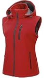 CREATMO US Women's Lightweight Softshell Vest Outerwear Windbreaker Sleeveless Jacket With Removable Hood