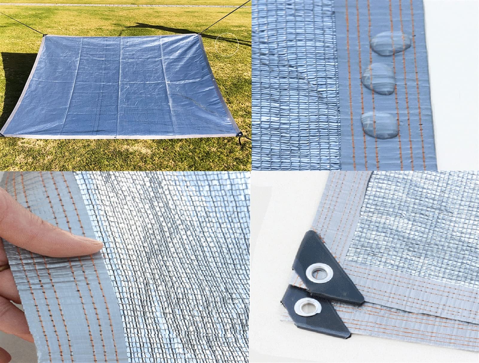 LIVEINU Sonnensegel 4x4m – Gelb, UV-Schutz, Atmungsaktiv, Mit Ösen Für Garten & Terrasse