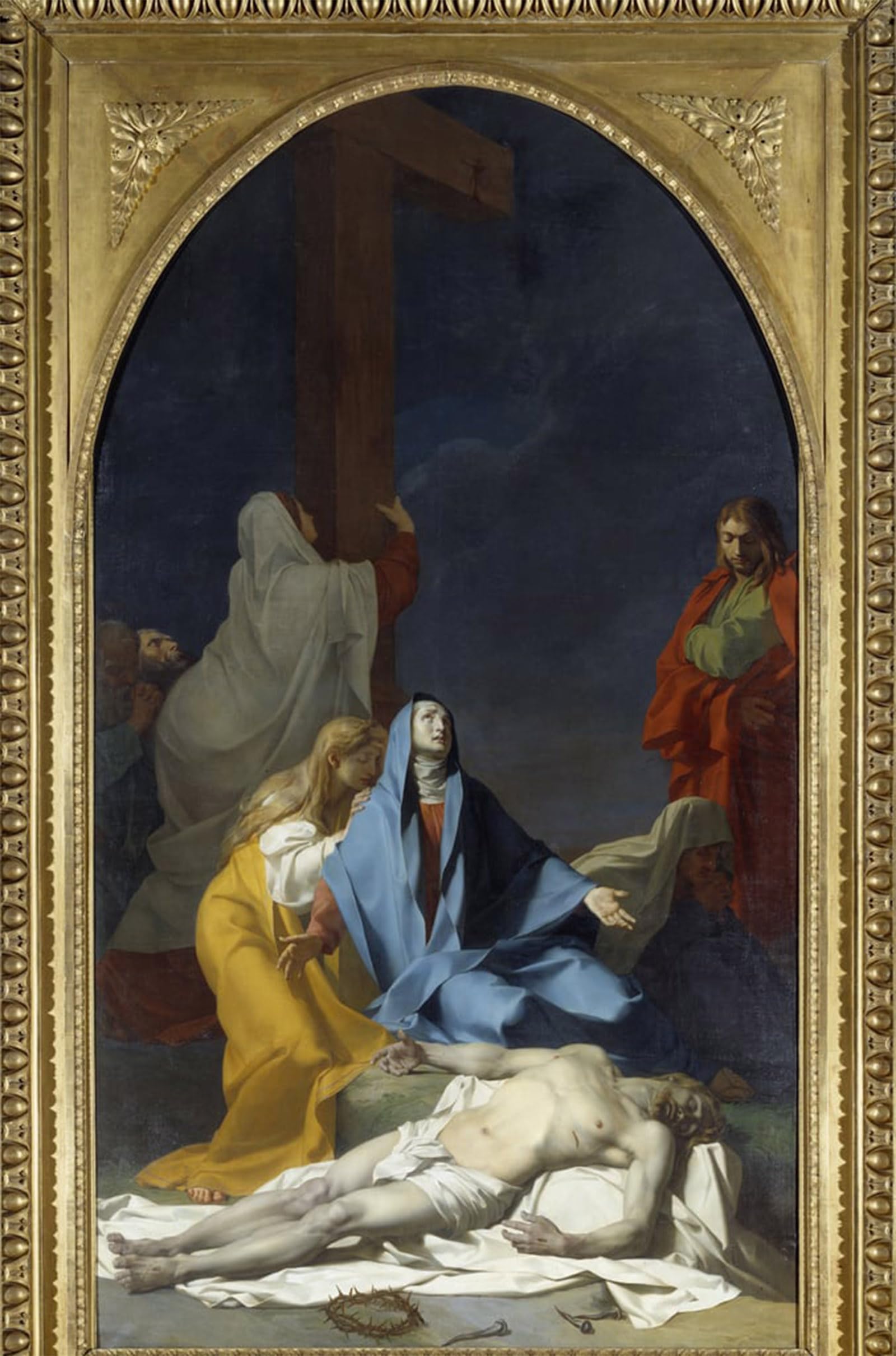 ARTXLXXBN Famous Prints Artwork Pictures Poster Painting Art Maria Stuart Hearing the First Mass Gem. Emanuel Leutze by Emanuel Gottlieb Leutze Artwork Landscape Pictures for Home Decor 60x90cm