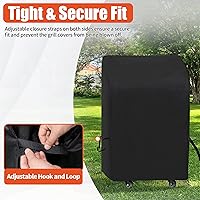 Vista 5 de iCOVER - Cubierta para parrilla pequeña, Cubierta para parrilla a gas de 30 pulgadas con dos quemadores para barbacoa, resistente impermeable 600D