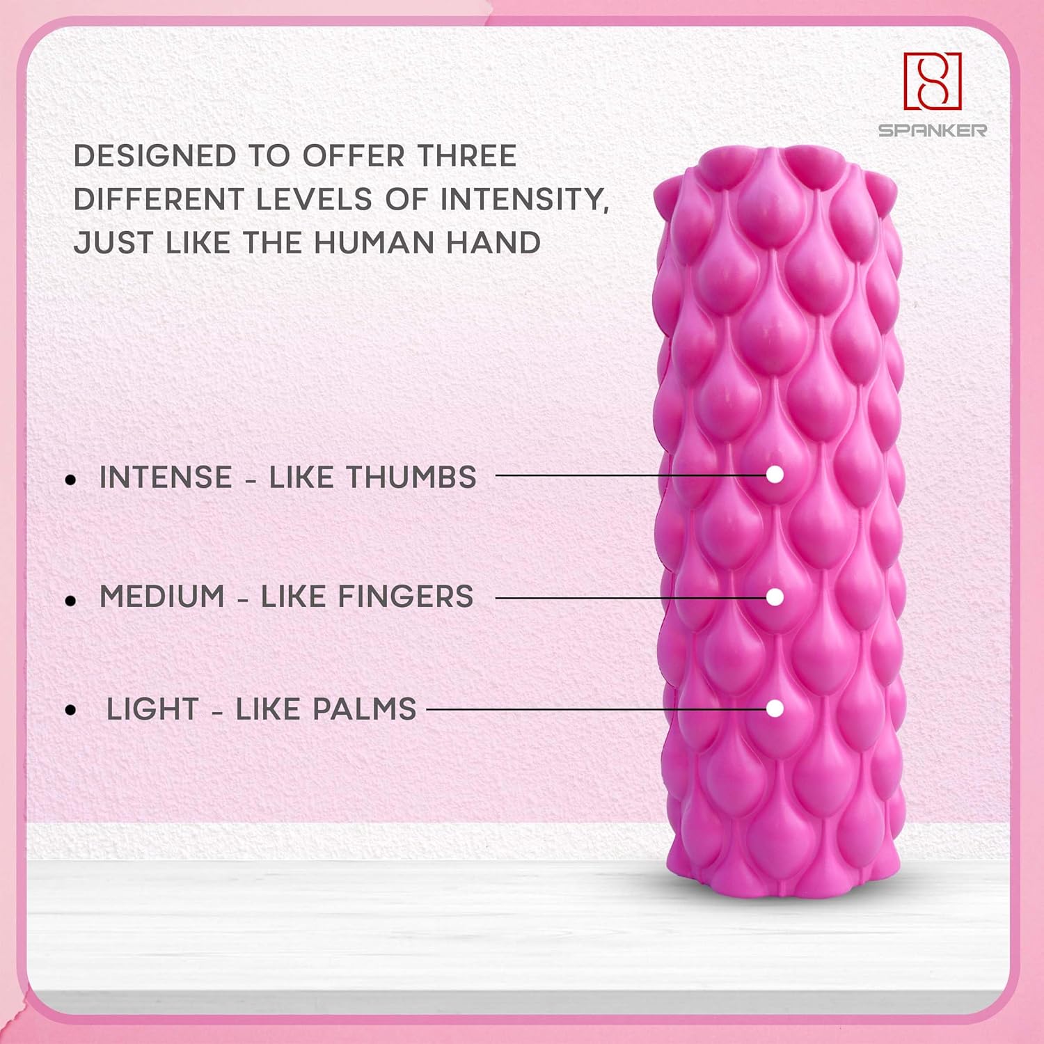 Specker Bubble Blast Yoga Foam Roller for Physical Therapy Exercise, Body Foam Roller, Deep Tissue Masagar, Pink (SSTP) Specker Bubble Blast Yoga Foam Roller for Physical Therapy Exercise, Body Foam Roller, Deep Tissue Masagar, Pink (SSTP)