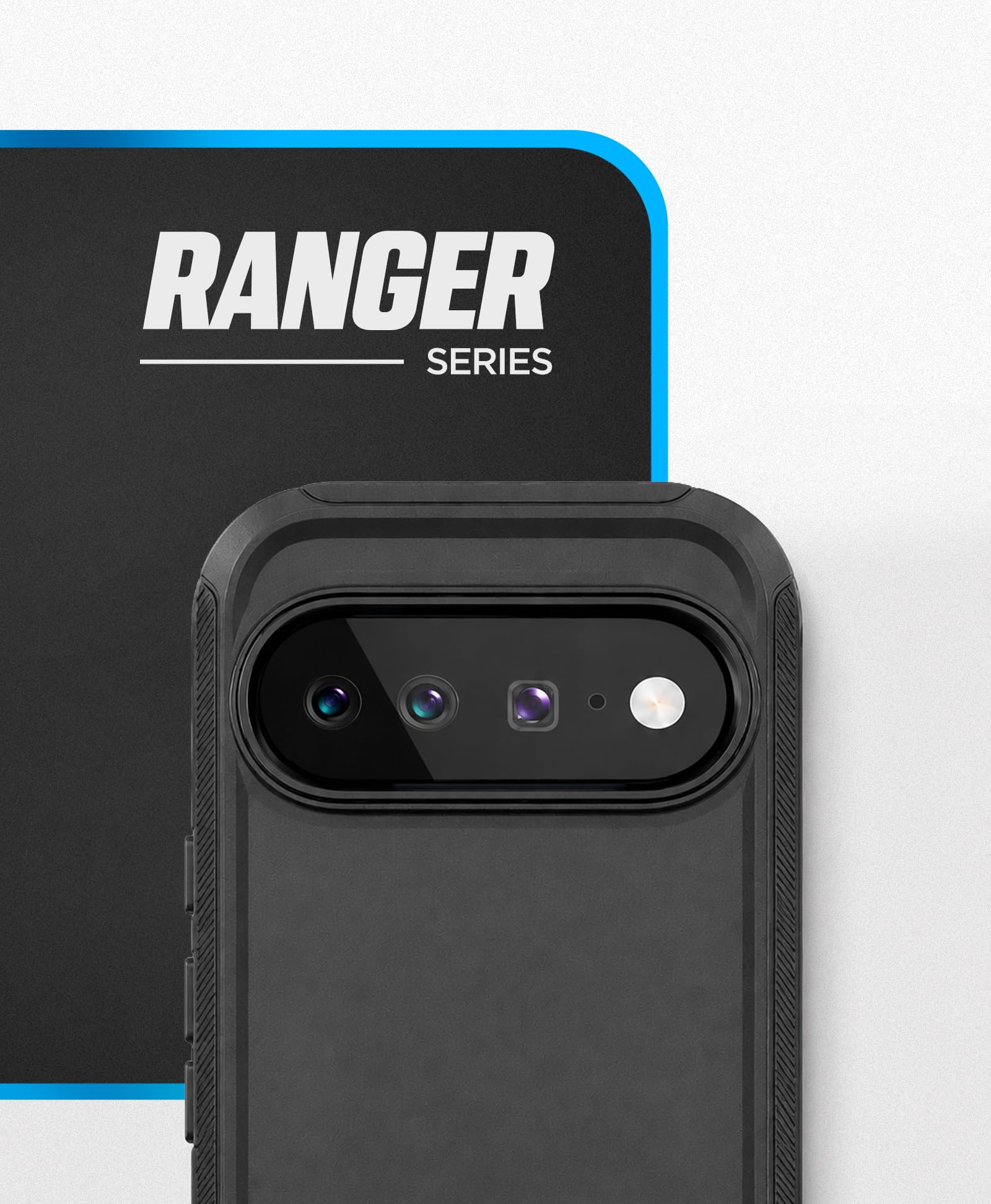 Encased Custodia magnetica per Google Pixel 11 Pro XL con clip da cintura | Protezione a doppio strato • Pellicola protettiva in vetro temperato • Compatibile con PixelSnap • Nero
