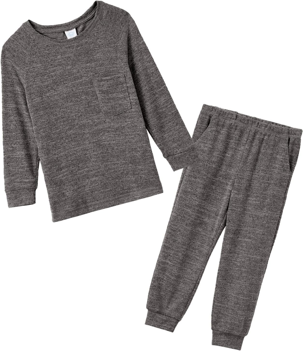 IFFEI Family Matching Pajamas Sets 2 Piece Lounge Set Long Sleeve Soft Loungewear Sleepwear Joggers with Pockets