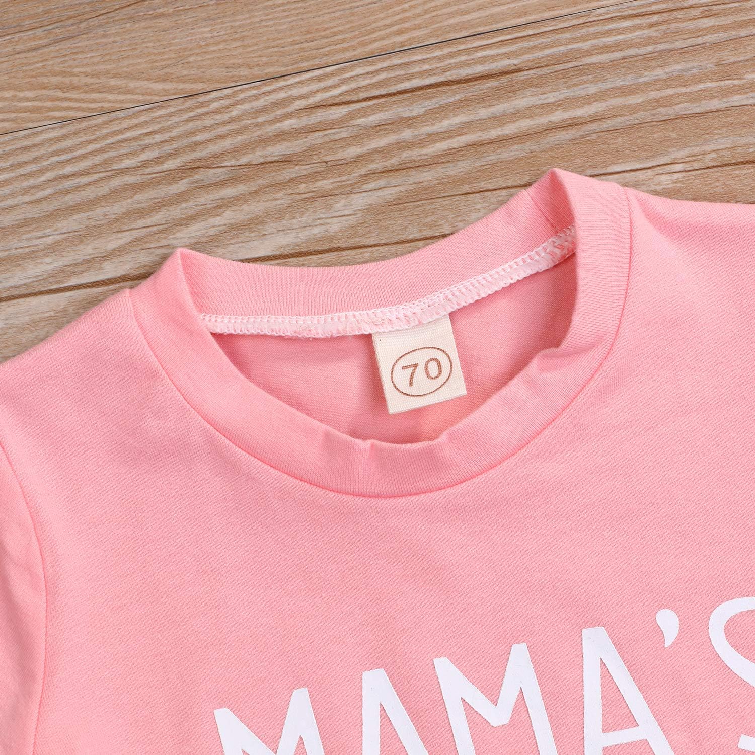 Mama's Bestie Baby Toddler Kids Girl Pink Arrow Letter T-Shirt Tee Tops Summer: Clothing